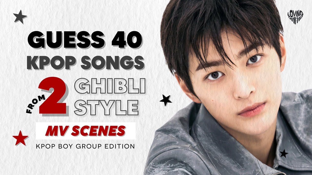 [BOY GROUP] GUESS THESE KPOP SONGS FROM GHIBLI STYLE MV SCENES | KPOP GAMES QUIZ