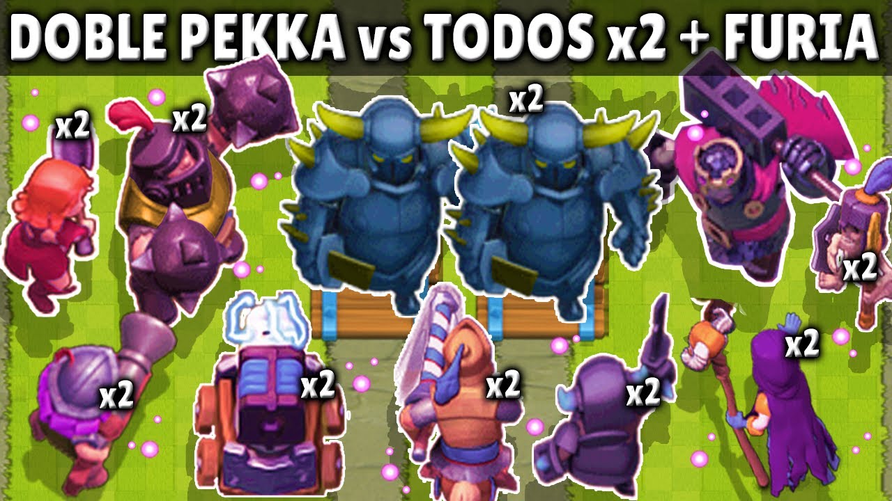 2 PEKKAS vs TODAS LAS CARTAS x2 + FURIA | OLIMPIADAS de CLASH ROYALE