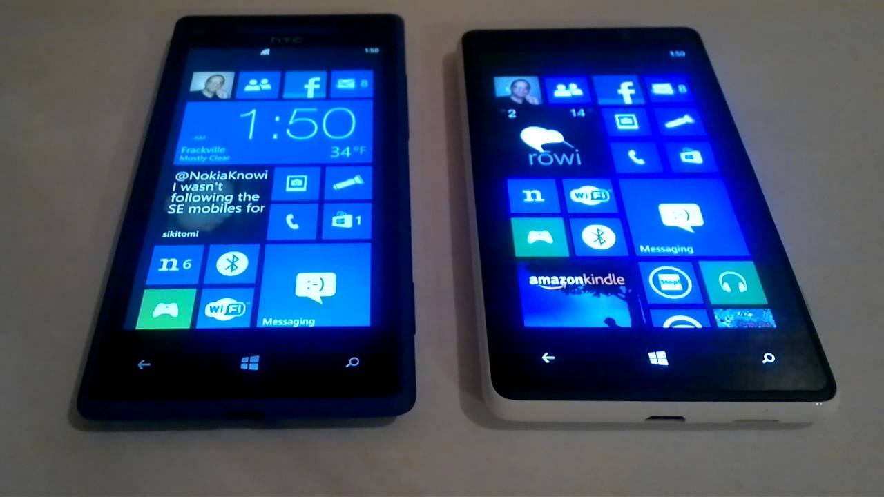 HTC 8X vs Nokia Lumia 820