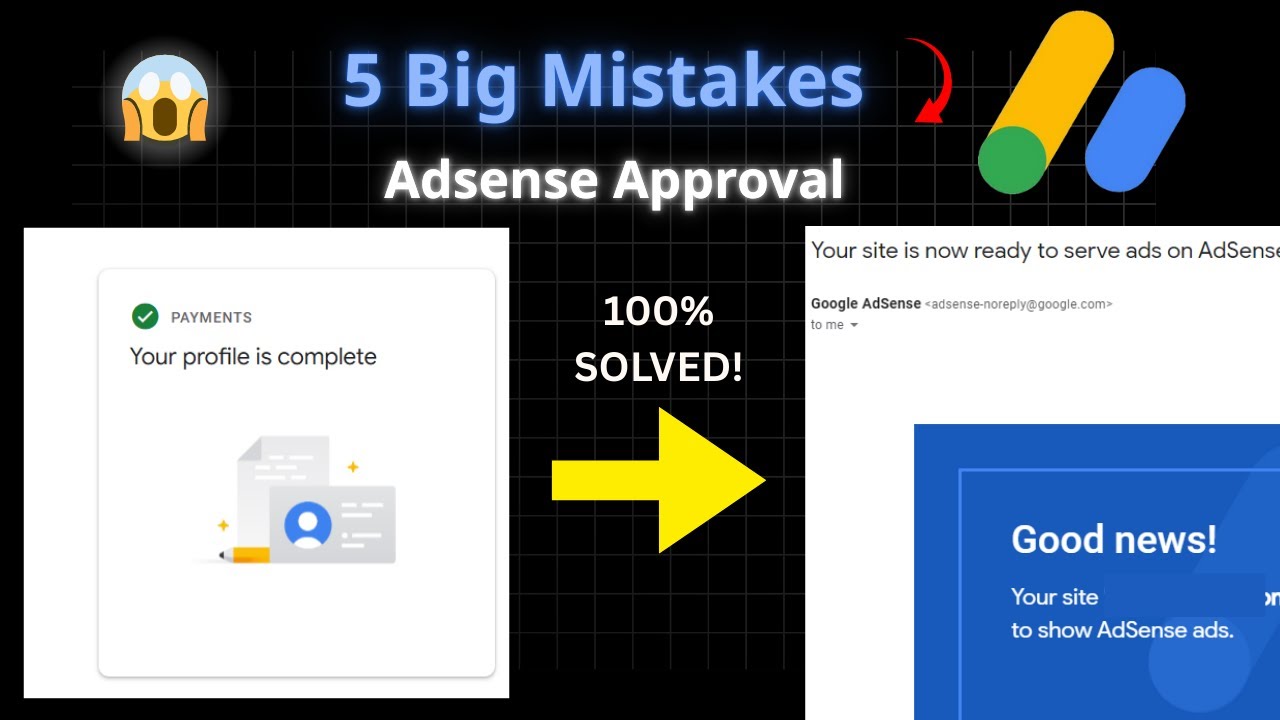 😱5 Mistakes You Must Avoid in 2025 | Google AdSense Payment Profile Green Tick | Adsense Approval