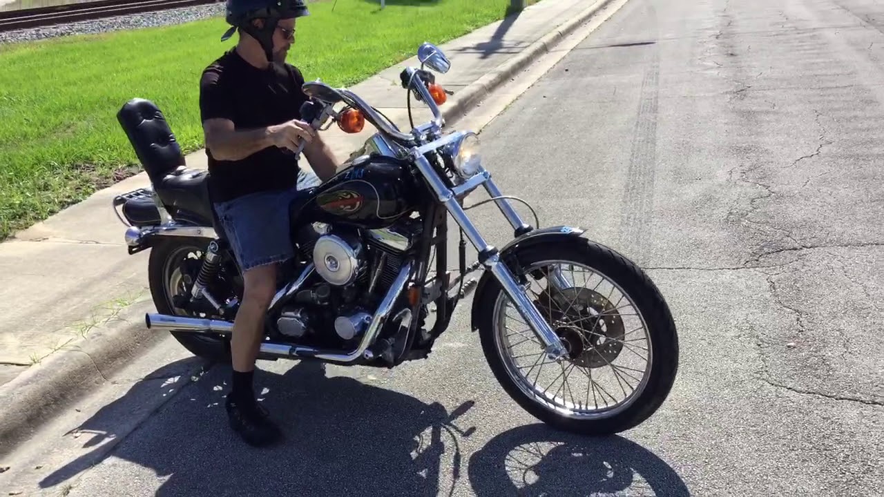 1996 Harley Davidson Dyna Wide Glide FXDWG (black) 2793 Fallen Cycles