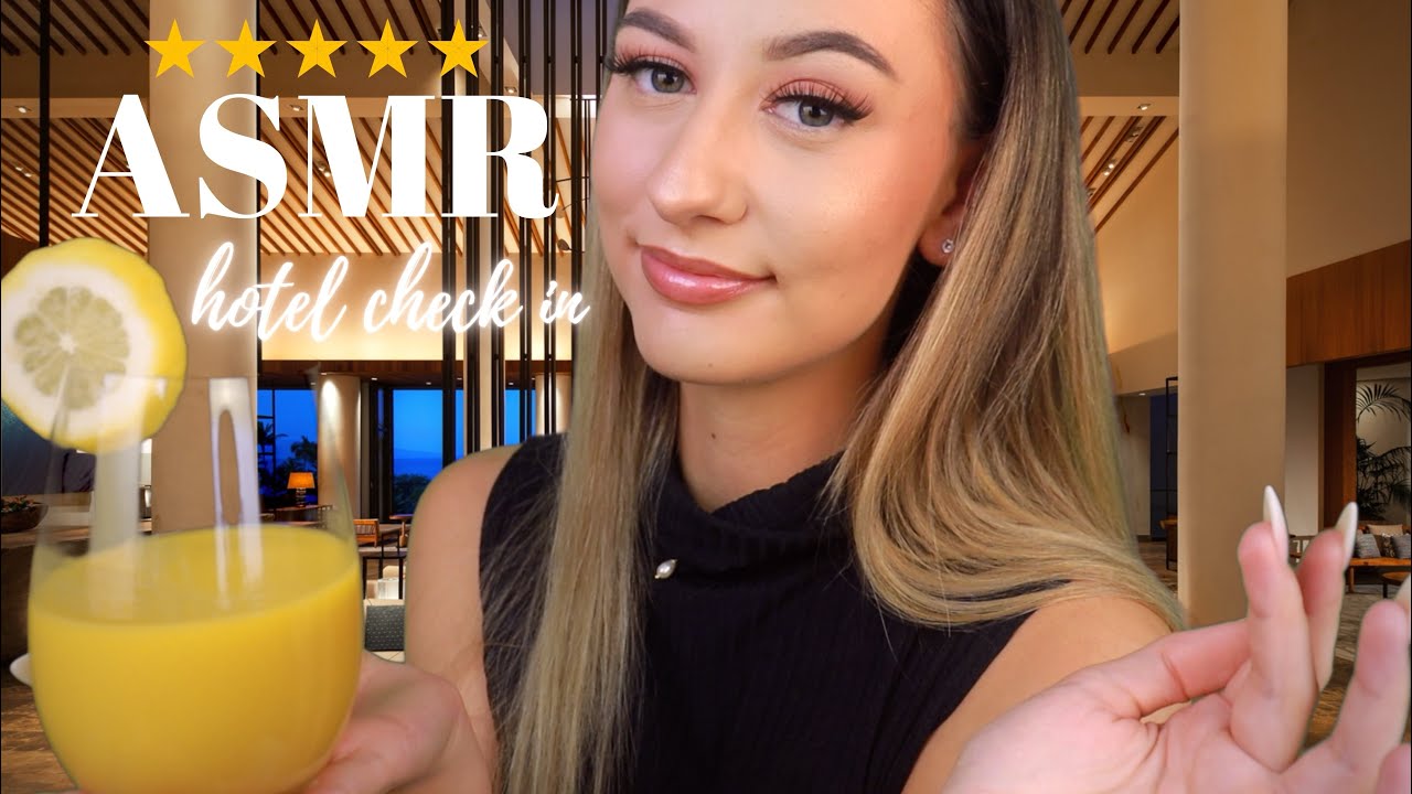 ASMR Ролевая игра «Регистрация в роскошном отеле» ✨ (тихая речь)