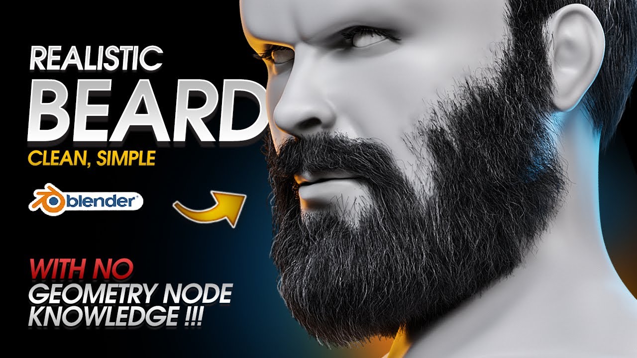 How to Create Beard, Simple And Clean in Blender (Full Guide)
