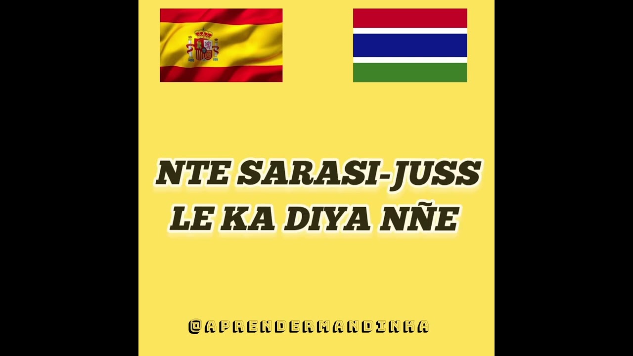 Nombre de algunos alimentos en Español y Mandinka #apredermandinka #aprender #español #aprendizaje