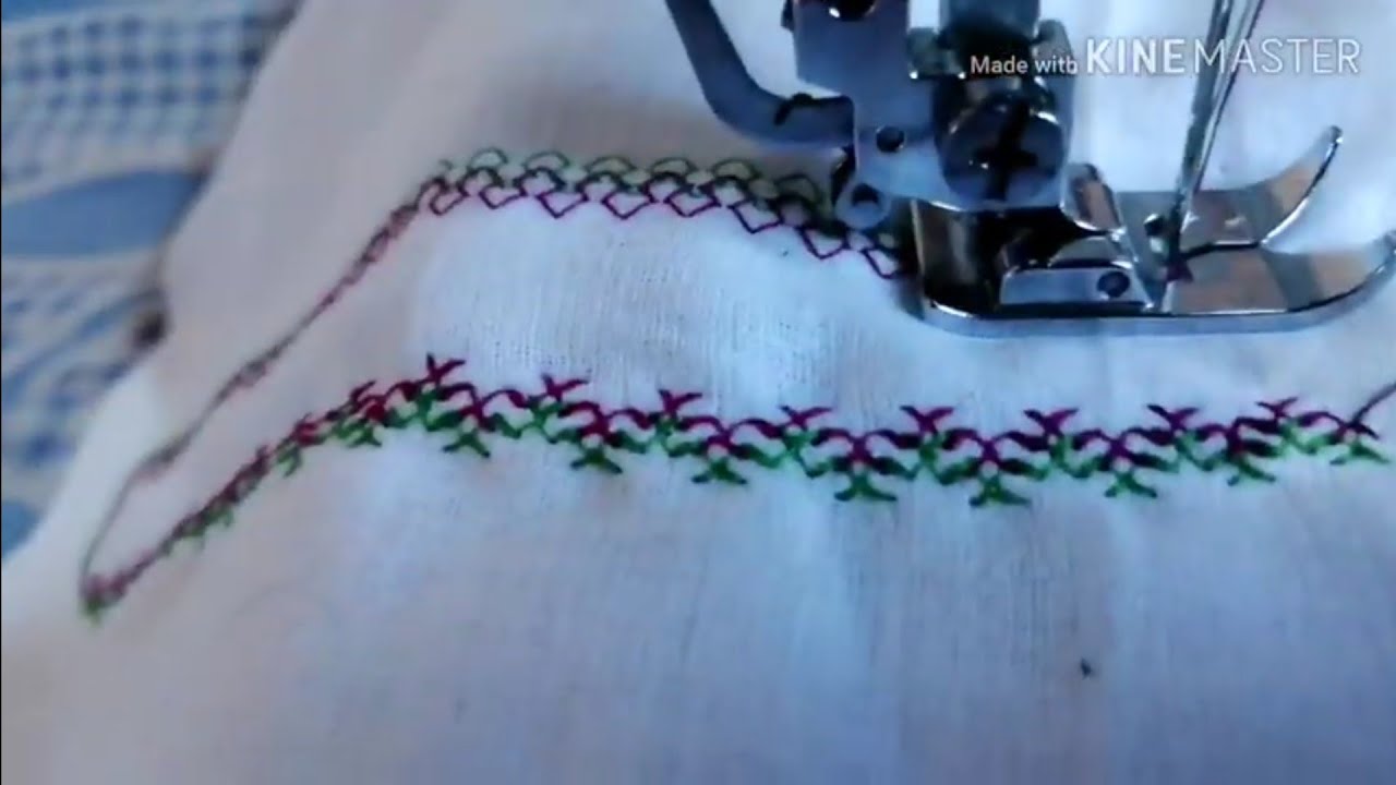 Stitches using Twin neddle magic ✨✨✨