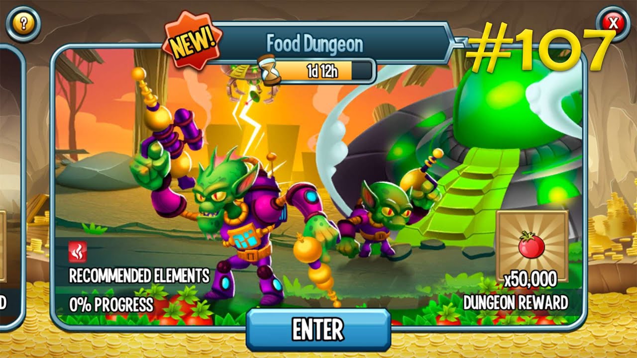 Monster Legends - Episode #107 Alien Food Dungeon Final