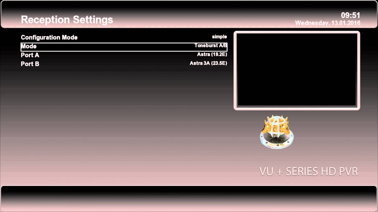 VU+ Solo 4K E02 - Tuners setting