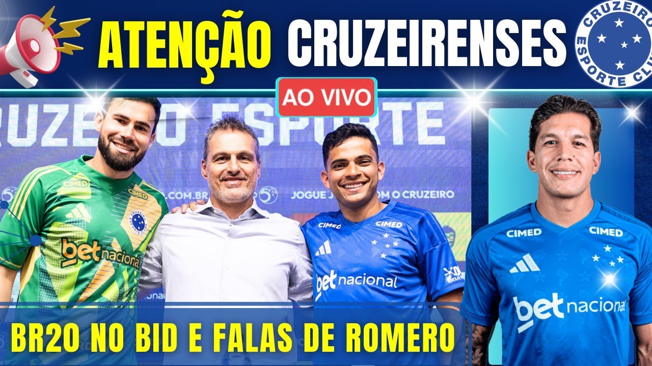 📢 ENTREVISTA DE LUCAS ROMERO | BRUNO RODRIGUES NO BID | E MAIS NOTÍCIAS DO CRUZEIRO AO VIVO.