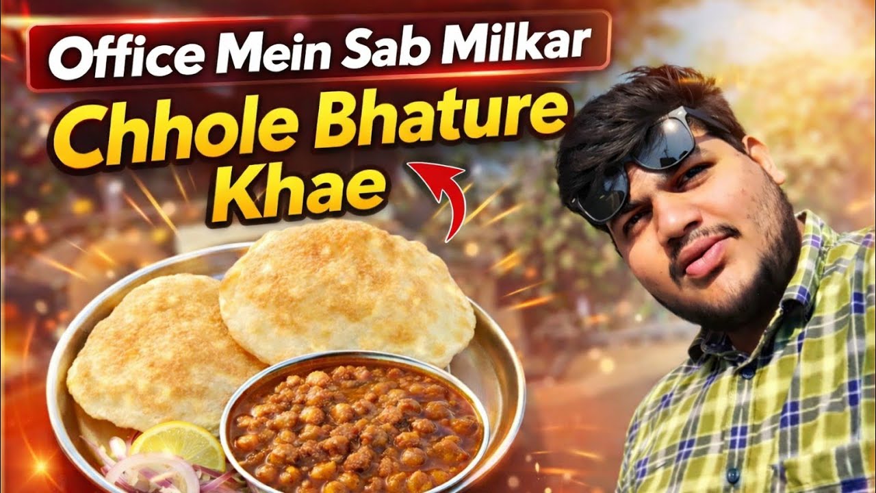 Office main sab milkar Chhole bhature khae😋|DAY 37 OF BEING CONSISTENT | DevMakwana Vlogs
