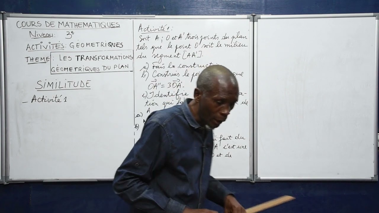 Cours de Mathématiques - Les Transformations Géométriques du Plan - (Similitude). Niveau 3ème