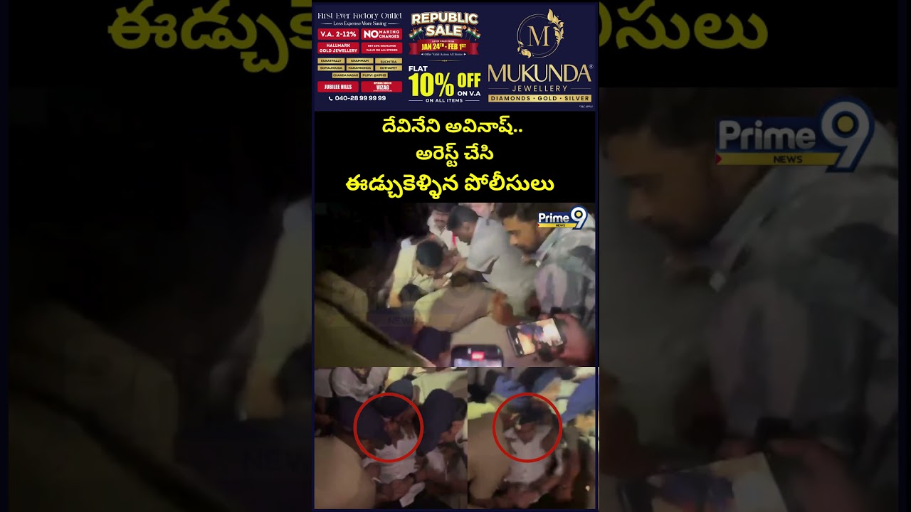 వైసీపీ దేవినేని అవినాష్ అరెస్ట్ .. పోలీసులు లాక్కెళ్లారు🔥 Ycp Devineni Avinash Arrest Viral | Prime9
