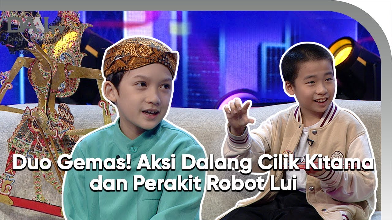 Duo Gemas! Begini Aksi Dalang Cilik Kitama Duet dengan Perakit Robot Lui | Anak Indonesia