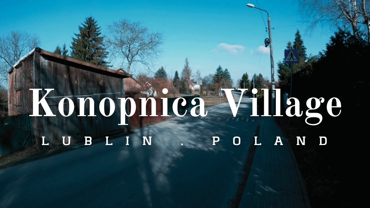 Konopnica, A Peaceful Village Walking Tour [ Poland ]  Morning walk 🌄 Rural Serenity - 4K HDR 2023