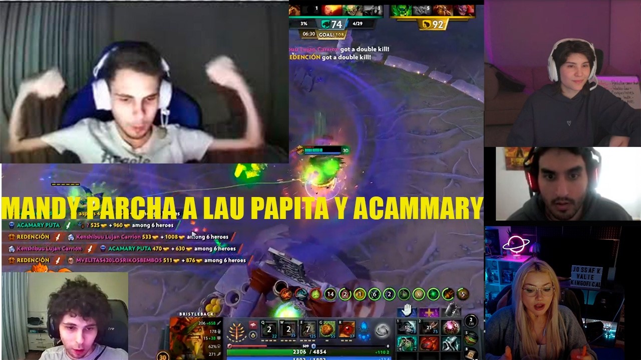 🤪MANDYLEL🤪Parcha a Papita,LAU Y ACCAMARY😲 ERES STREMER TIENES QUE AGUANTAR AL CHAT 😲