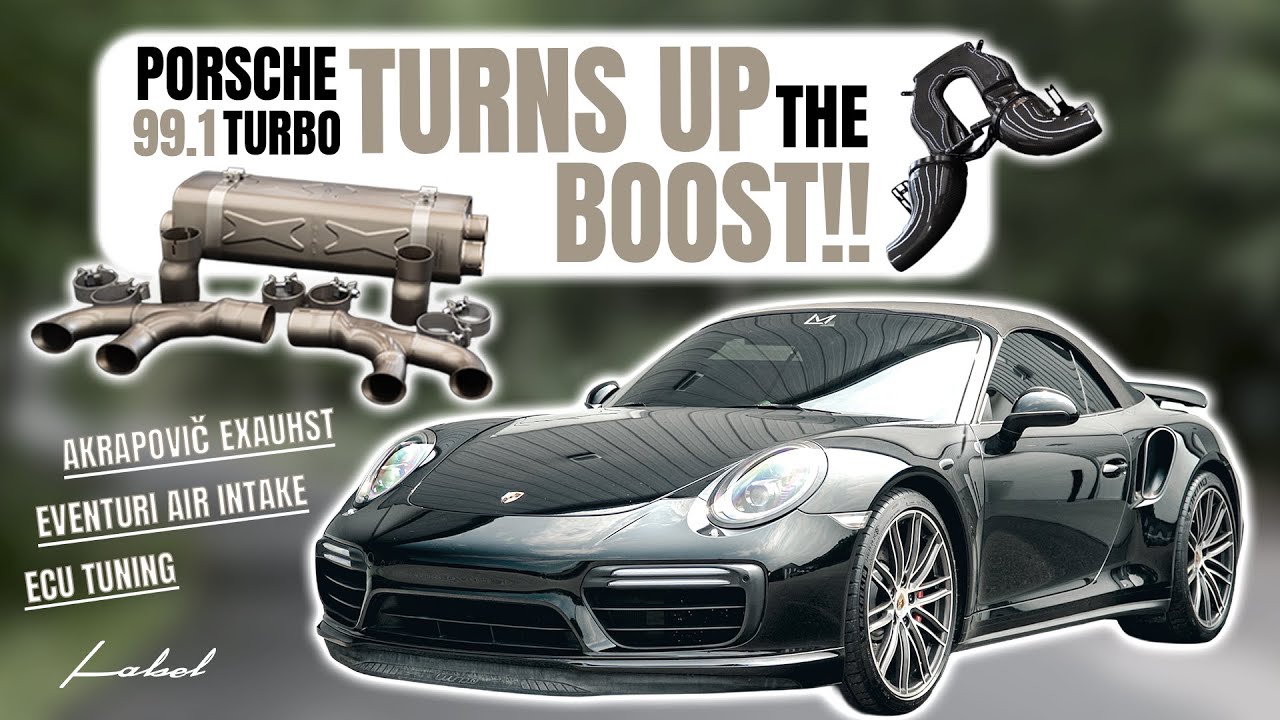 PORSCHE 991 TURBO GETS 100HP UPGRADE! Akrapovic + Eventuri + Stage 1 TUNE!  LISTEN to the CHANGE!