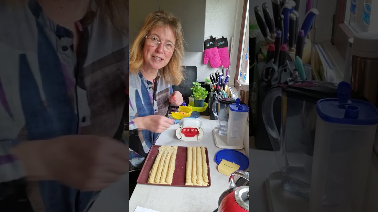 Für Marzipanliebhaber. Eisenbahner mit der Multi Presse von Tupperware