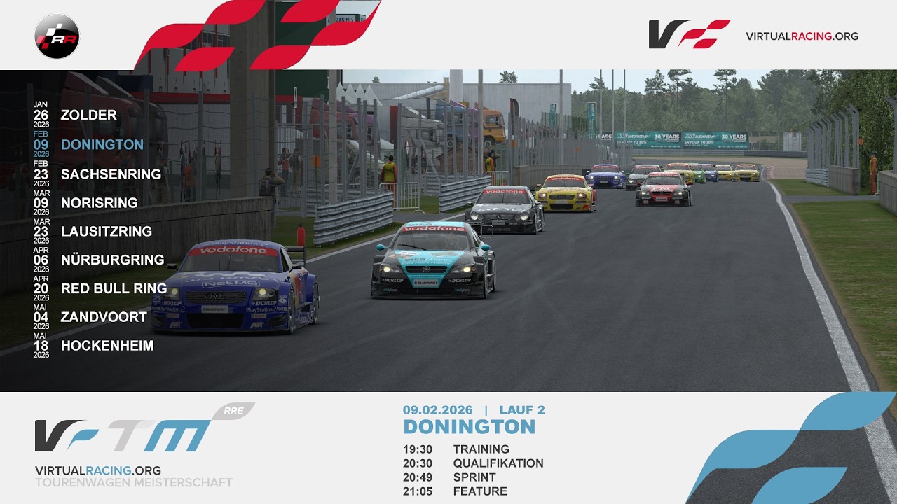 Raceroom | VRTM XVIII – Lauf 2 Donington