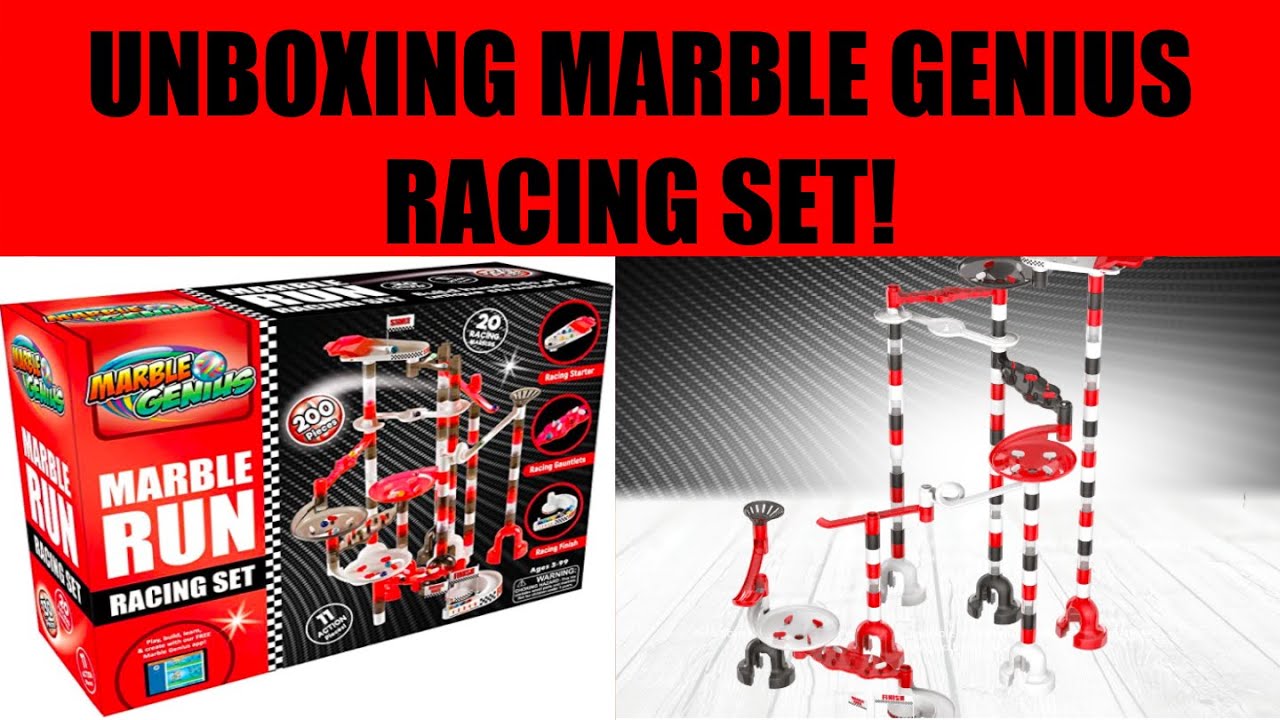 Unboxing Marble Genius Racing Set!