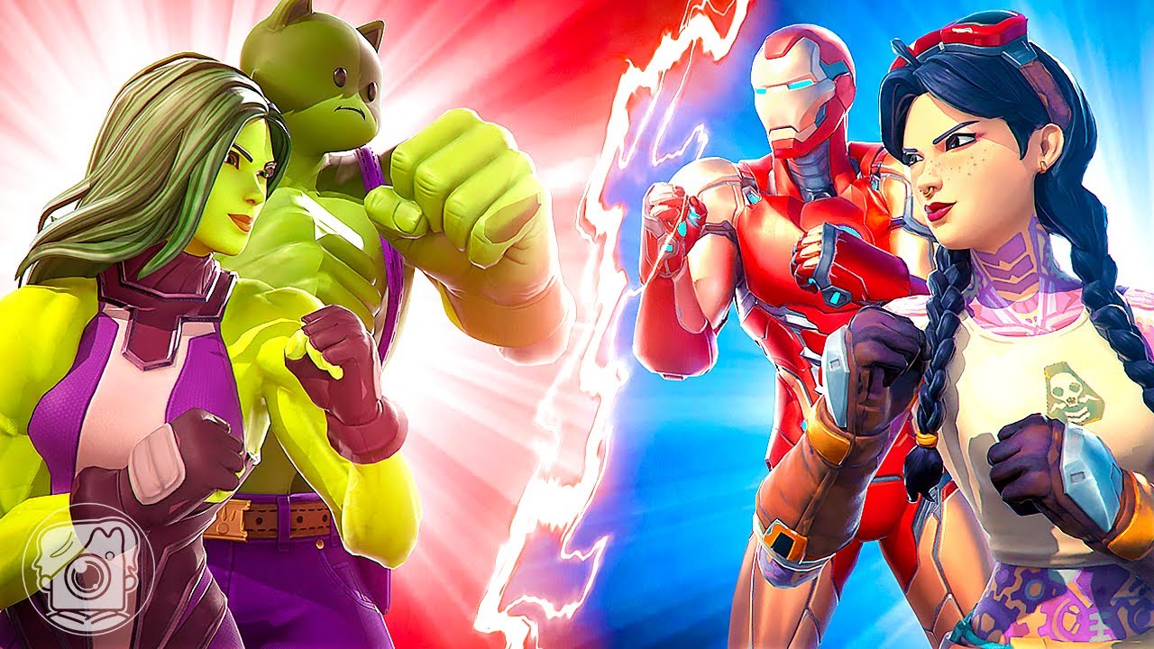 SHE-HULK & MEOWSCLES vs. IRON MAN & JULES! (Fortnite Family Feud)