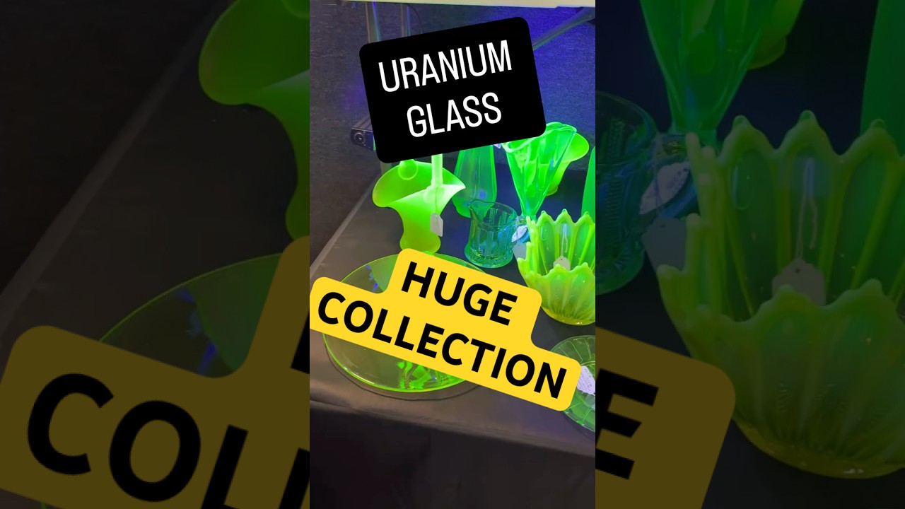 HUGE uranium glass COLLECTION