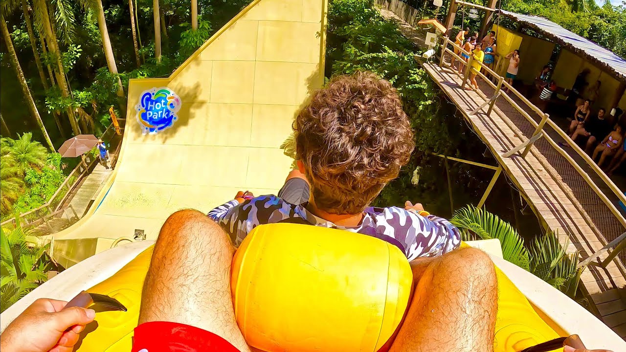 Half Pipe Water Slide at Hot Park