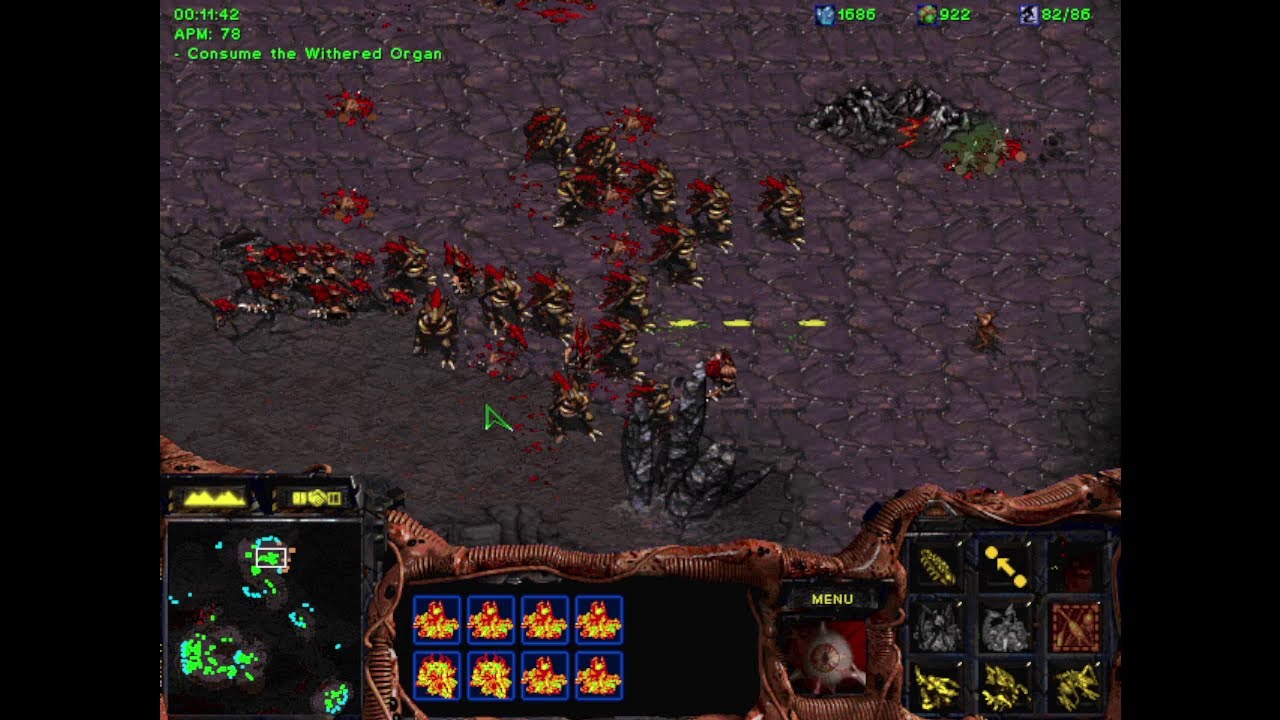 StarCraft Cosmonarchy Brood War Zerg Tutorial 'Autophagy' #2