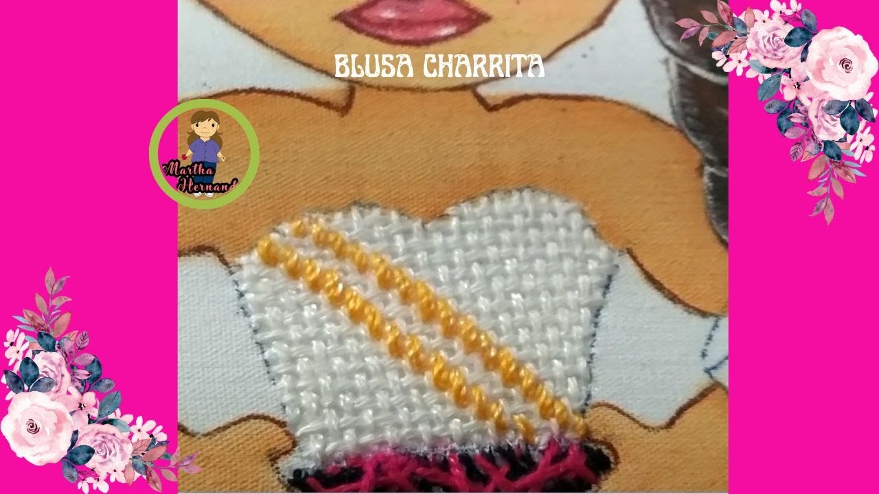 Bordado Fantasía Blusa Charrita