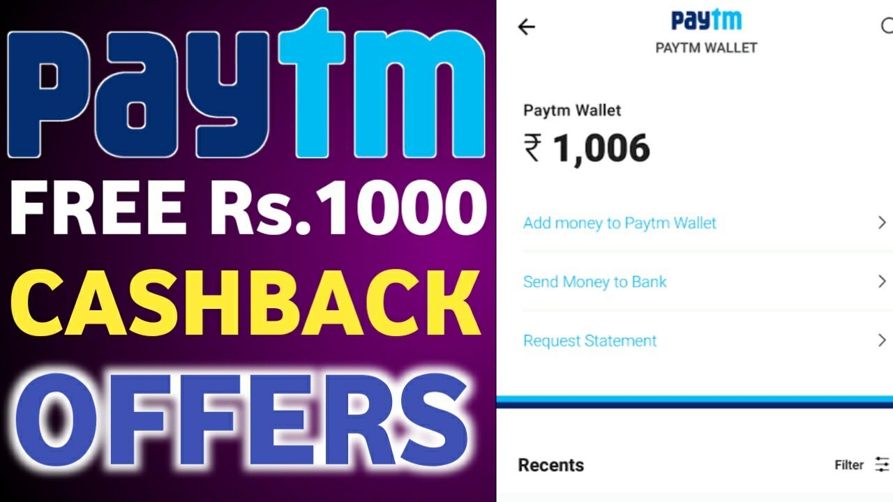 Paytm Rs.1000 Cashback Offer, Google Pay Rs.150 Offer, Electricity bill Offer, DTH Recharge Offer