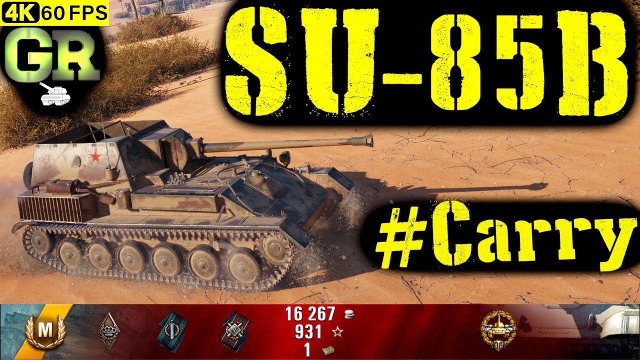 World of Tanks SU-85B Replay - 5 Kills 1.5K DMG(Patch 1.4.1)