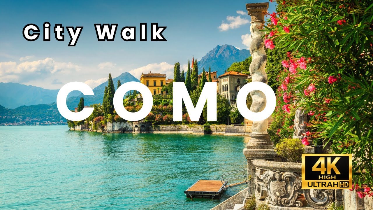 Прогулка по городу Комо 4K 🇮🇹 | Озеро Комо улицы, достопримечательности и старый город
