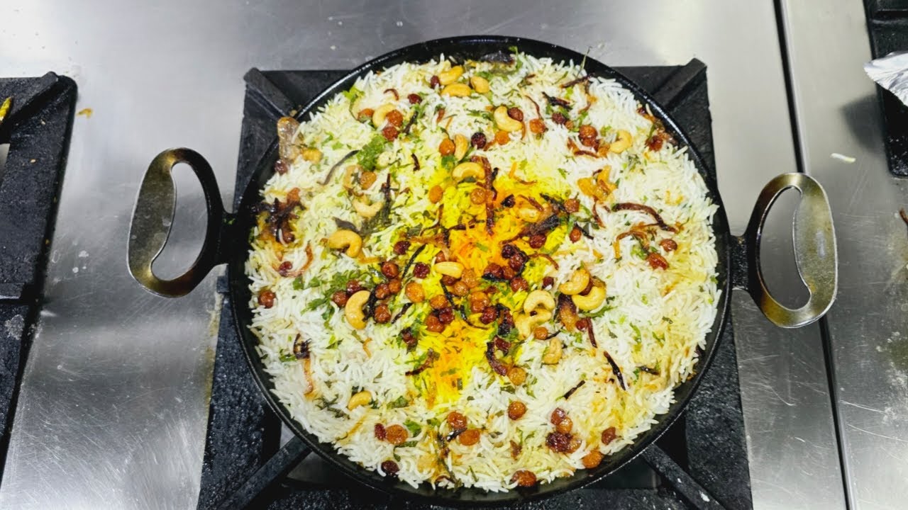رز برياني خضار بدون دجاج او لحم سهلة جدآ والطعم نفس المطاعم _شيف هاني/Chef hani شغل مطاعم ✅️✅️