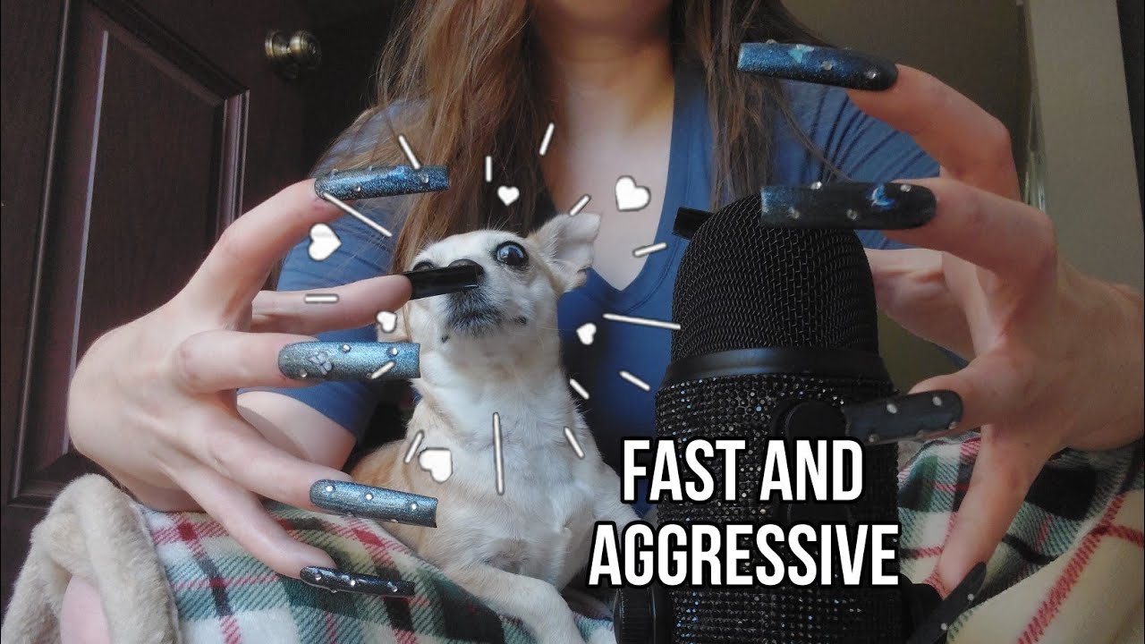 LOUD FAST AND AGGRESSIVE MIC SCRATCHING ASMR