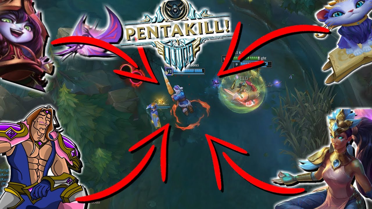 CON ESTA ESTRATEGIA SACAS PENTAKILL ASEGURADO! TODOS SOPORTES  Y UN MASTER YI!