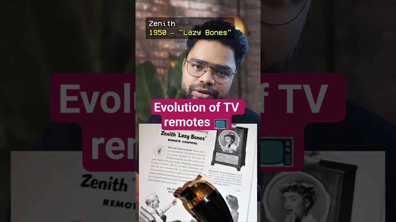 Evolution of TV remotes 📺