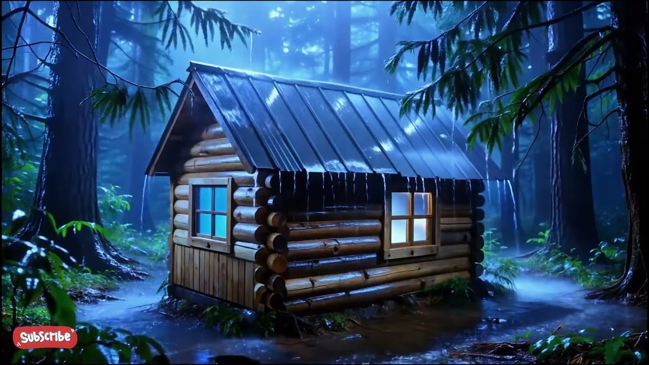 Heavy Rain Through the Quiet Night 🌧🌙 | Deep Sleep Rain Sounds, No Music