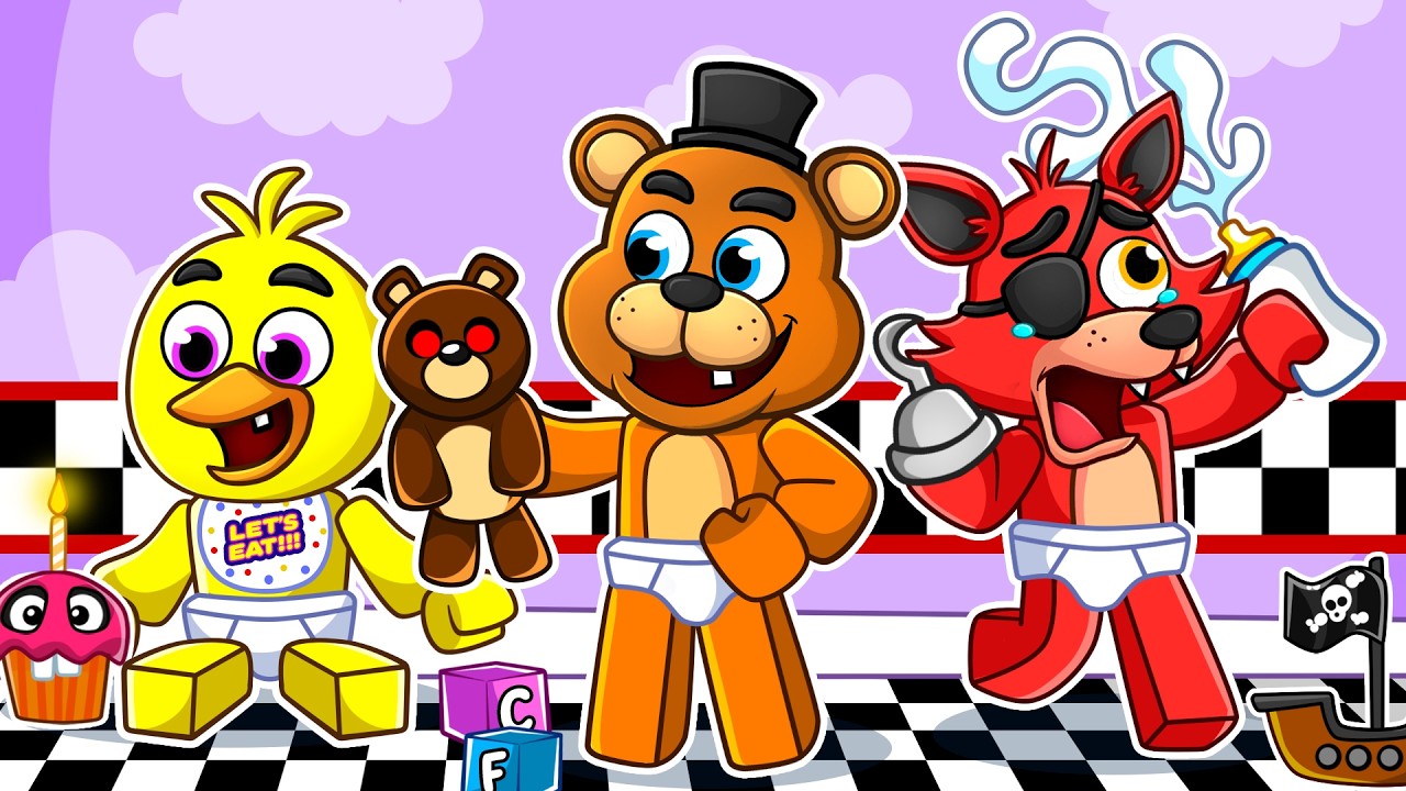 Having a FNAF BABY FAMILY in Roblox!