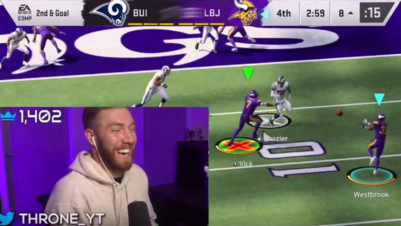 Throne plays squads w/ Madden Bowl Champion DUBBY