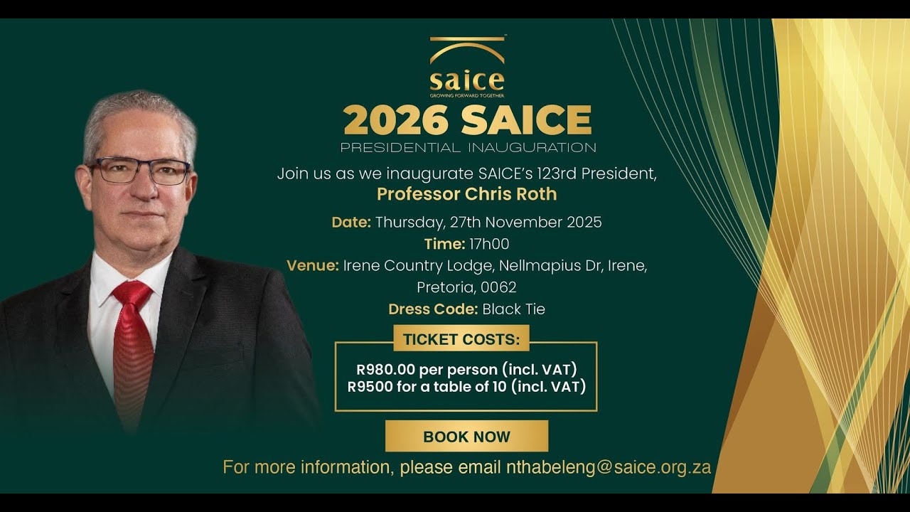 2026 SAICE Presidential Inauguration - 27 November 2025