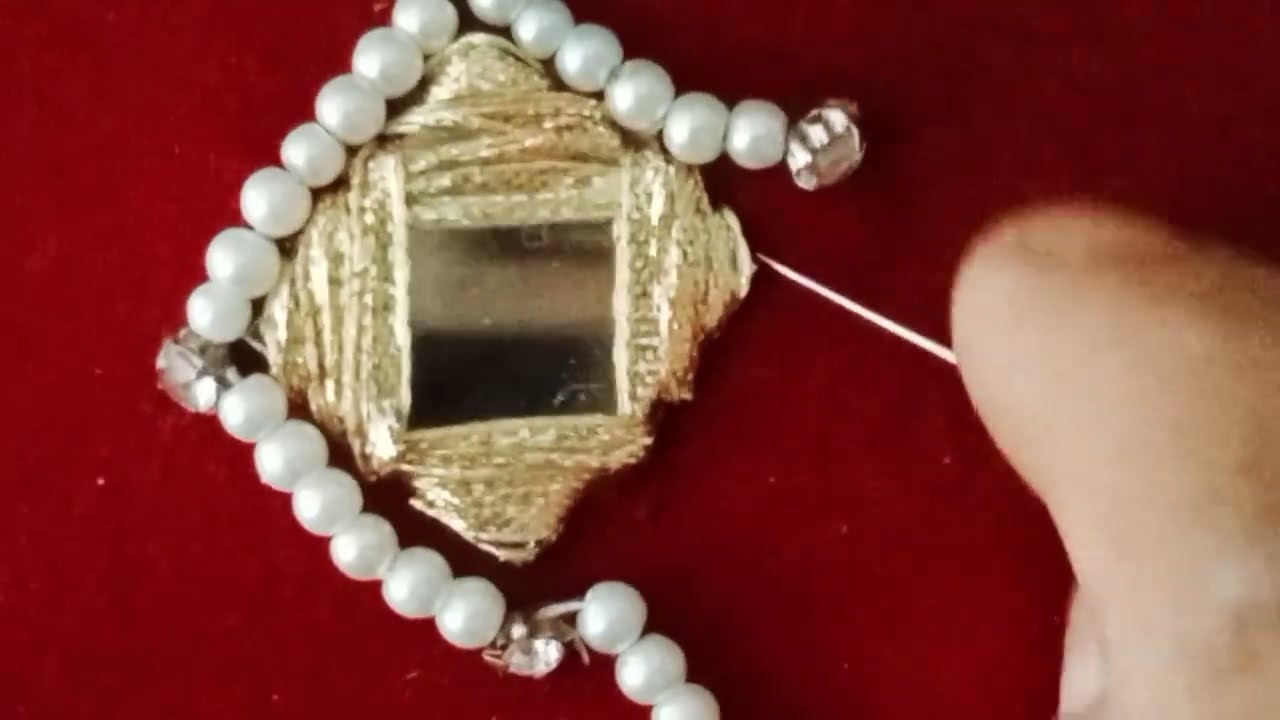 Beautiful Gotta Mirror work / hand embroidery .