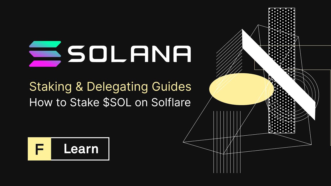 How to Stake $SOL on SOLANA - Solflare Wallet Guide