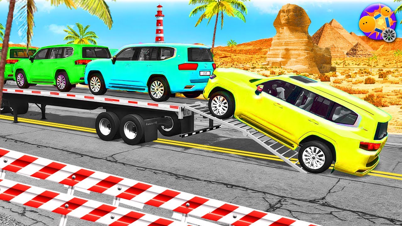 Truck vs Giant Speed Bumps – Extreme Physics Simulation (BeamNG.Drive) #9 🤯