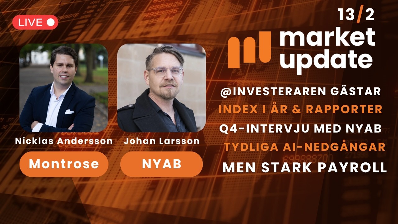 Nicklas Andersson om börsens start 2026 & rapportsäsong - Q4-intervju med NYAB | Market Update 13/2