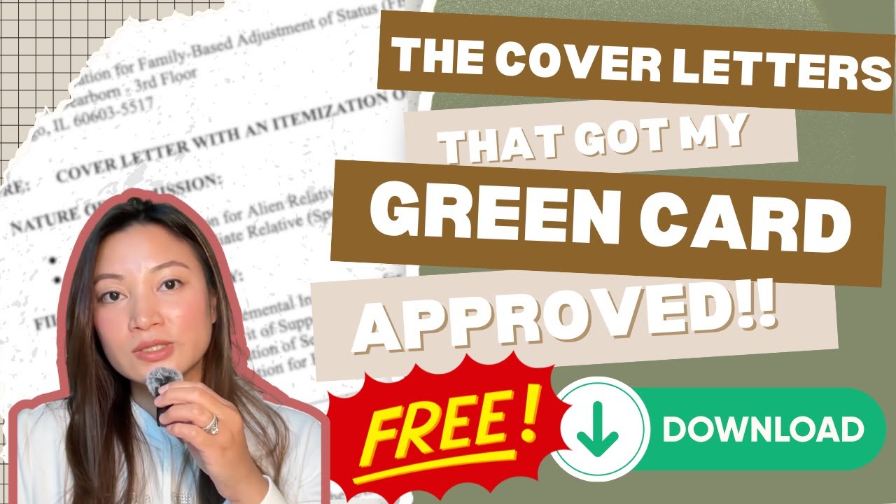 Adjustment of Status Cover Letter Templates FREE Download! Marriage Based Green Card Approved