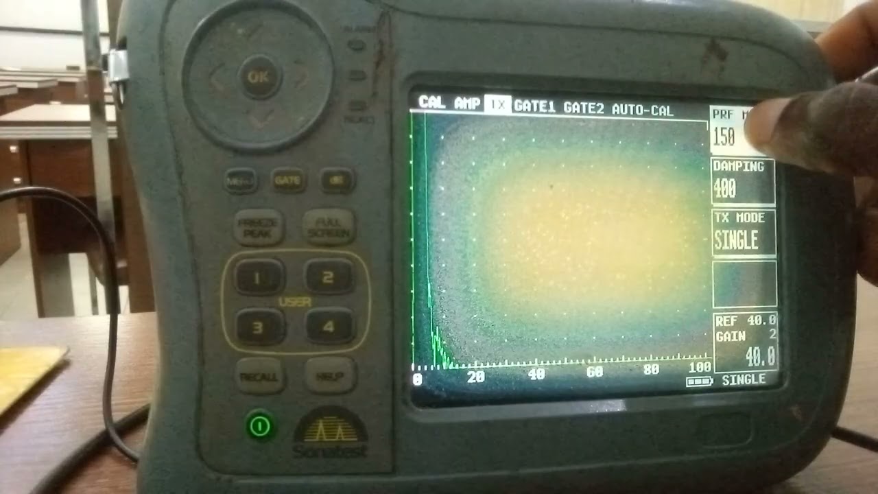 Sonatest: Angle probe calibration