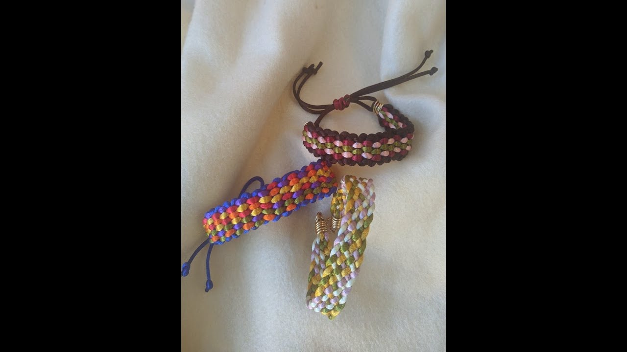 DIY Telar Kumihimo Cuadrado Paso a Paso Cómo Tejer Hacer Brazalete Pulsera  Fácil Y Rápido Unisex