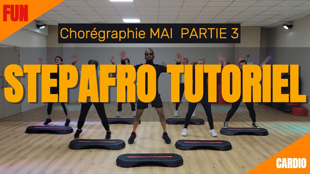 Cours de Step Afro débutant 💃🔥 Tuto Choré Mai édition (Partie 3) #gims #machelmontano