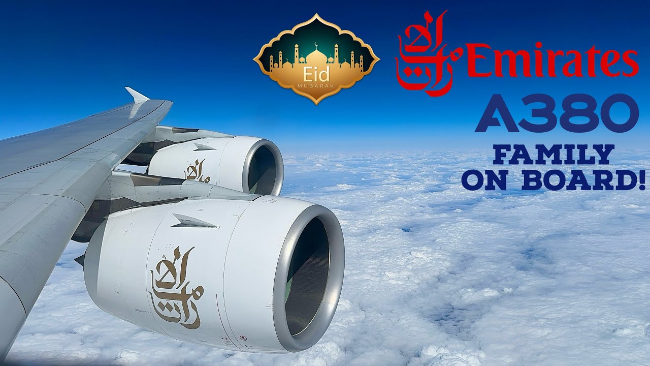 4K EID DAY Emirates Airbus A380 Economy Class 🇬🇧 Manchester MAN to Dubai DXB 🇦🇪 [FULL FLIGHT REPORT]