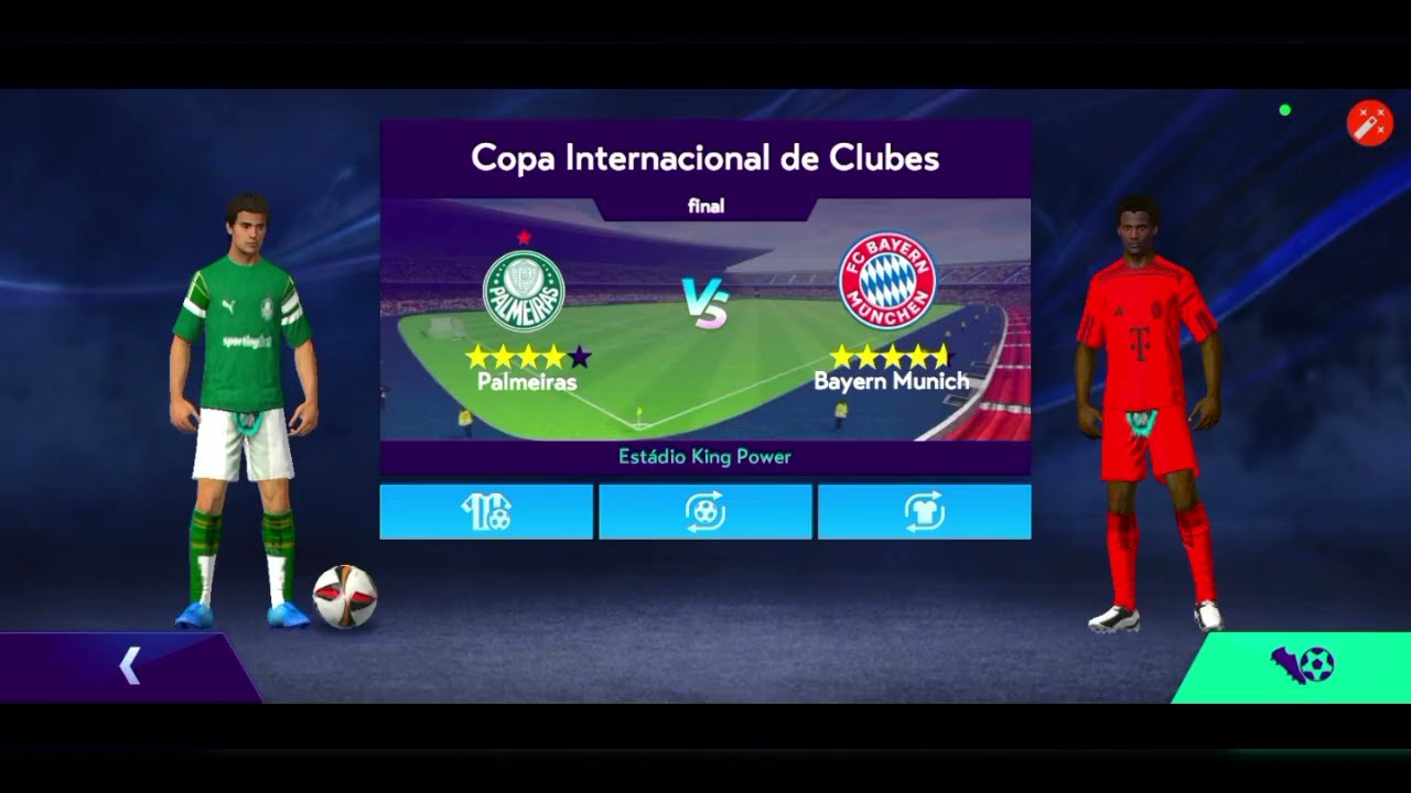 Gameplay Footbal league 2025  Palmeiras X Bayer Munich copa clubes final fase grupo A )