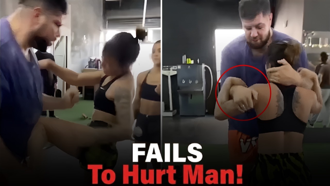 Female Fighter FAILS To Hurt Man!