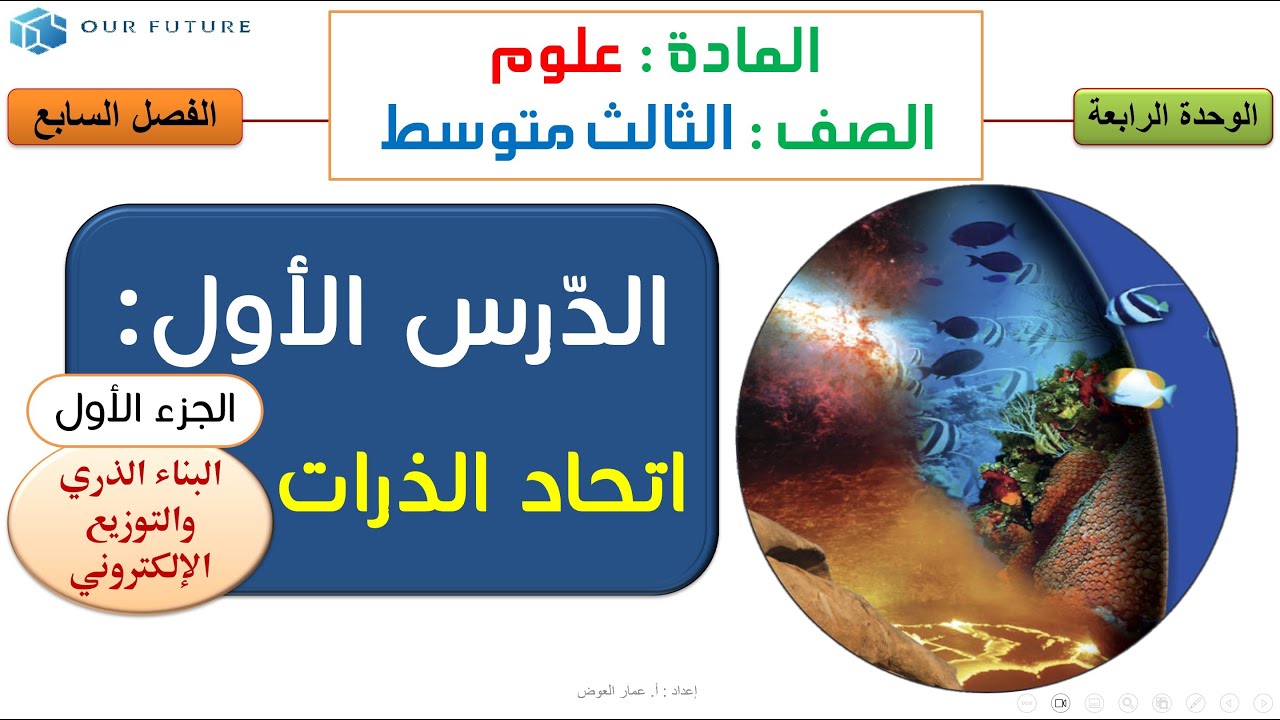 اتحاد الذرات - الجزء1من2 - علوم ثالث متوسط